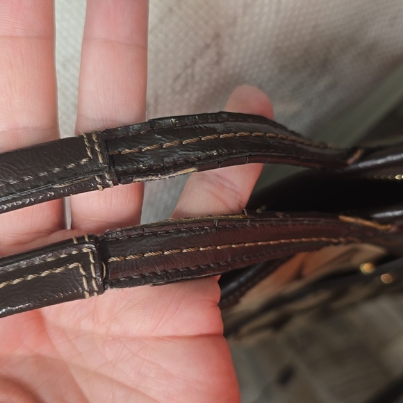 Coach Signature Brown Tote Bag - Picture 4 of 11